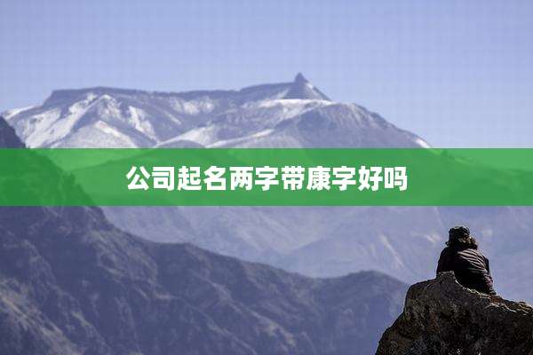 公司起名两字带康字好吗
