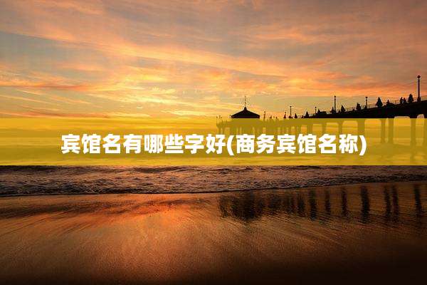 宾馆名有哪些字好(商务宾馆名称)