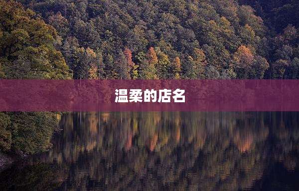 温柔的店名