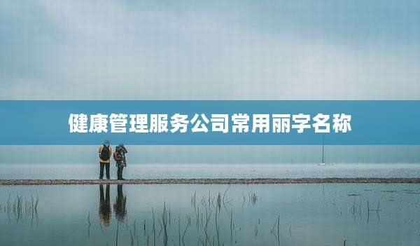 健康管理服务公司常用丽字名称
