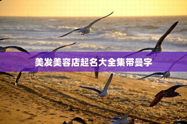 美发美容店起名大全集带曼字