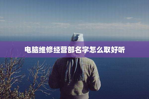 电脑维修经营部名字怎么取好听