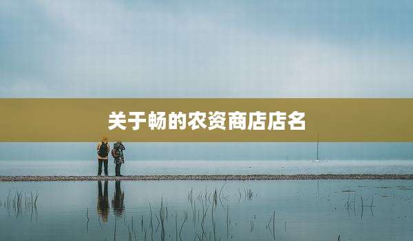 关于畅的农资商店店名