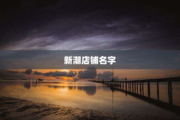 新潮店铺名字