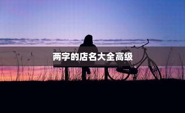 两字的店名大全高级