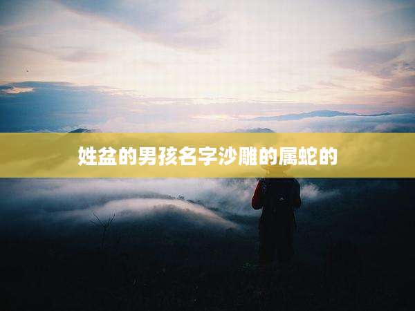 姓盆的男孩名字沙雕的属蛇的