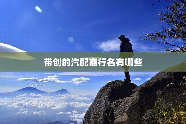 带创的汽配商行名有哪些