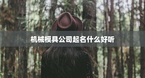 机械模具公司起名什么好听