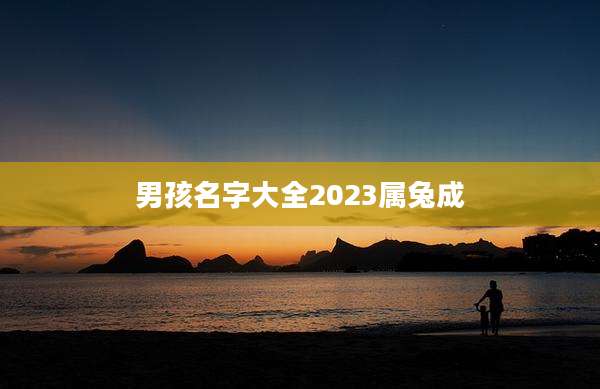 男孩名字大全2023属兔成