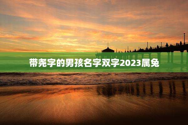 带尧字的男孩名字双字2023属兔