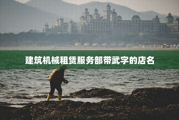 建筑机械租赁服务部带武字的店名