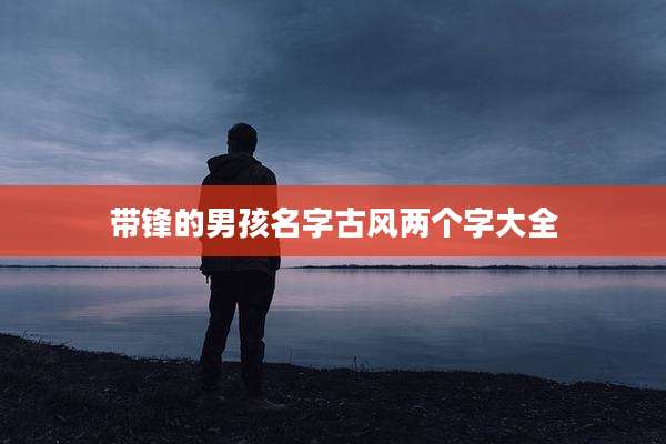 带锋的男孩名字古风两个字大全