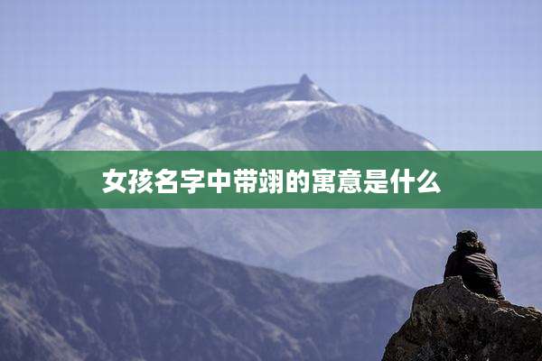 女孩名字中带翊的寓意是什么