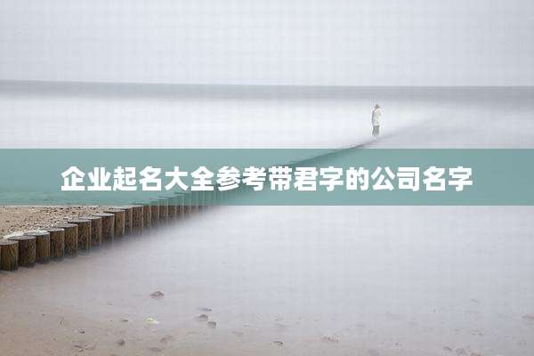 企业起名大全参考带君字的公司名字