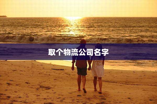 取个物流公司名字