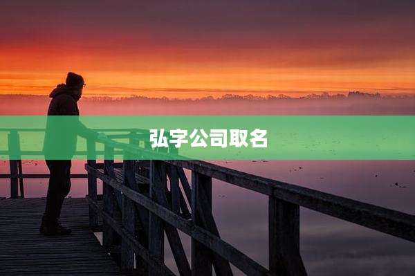 弘字公司取名