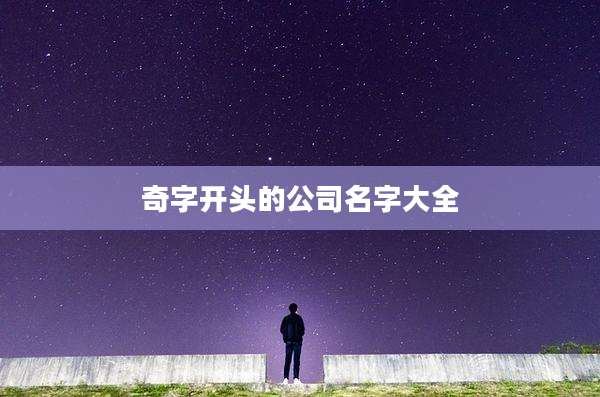 奇字开头的公司名字大全