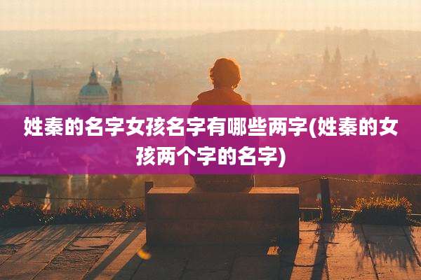 姓秦的名字女孩名字有哪些两字(姓秦的女孩两个字的名字)