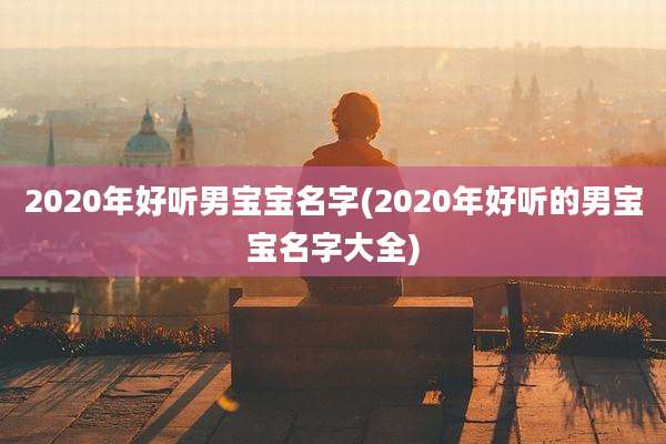 2020年好听男宝宝名字(2020年好听的男宝宝名字大全)
