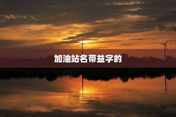 加油站名带益字的