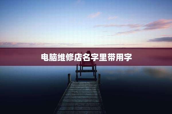 电脑维修店名字里带用字