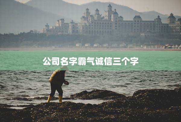 公司名字霸气诚信三个字
