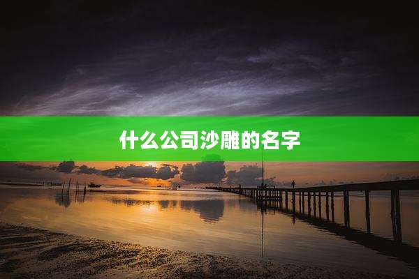 什么公司沙雕的名字