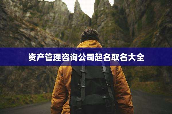 资产管理咨询公司起名取名大全