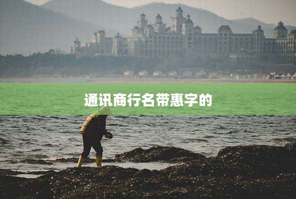 通讯商行名带惠字的
