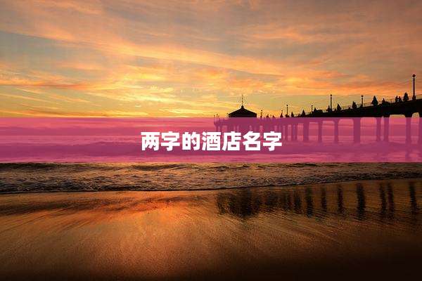 两字的酒店名字