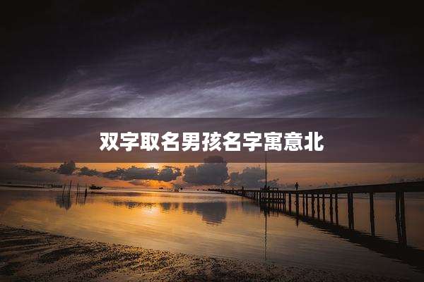 双字取名男孩名字寓意北