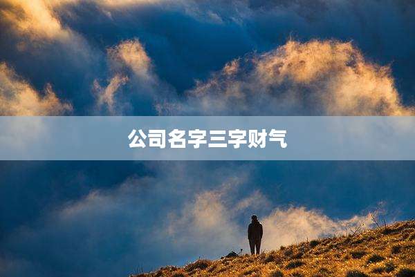 公司名字三字财气