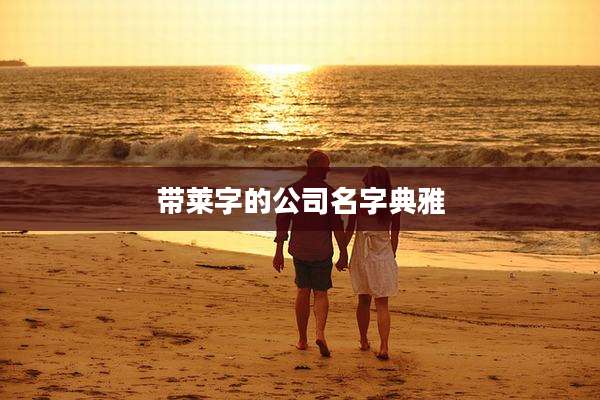 带莱字的公司名字典雅
