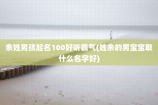 余姓男孩起名100好听霸气(姓余的男宝宝取什么名字好)