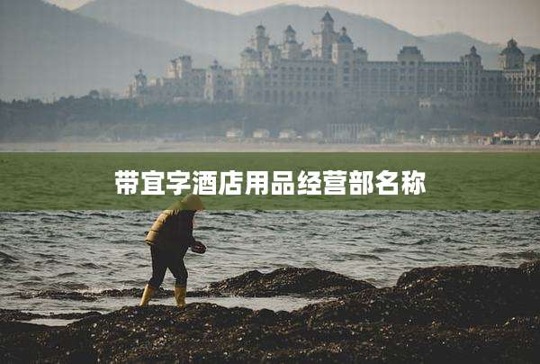 带宜字酒店用品经营部名称