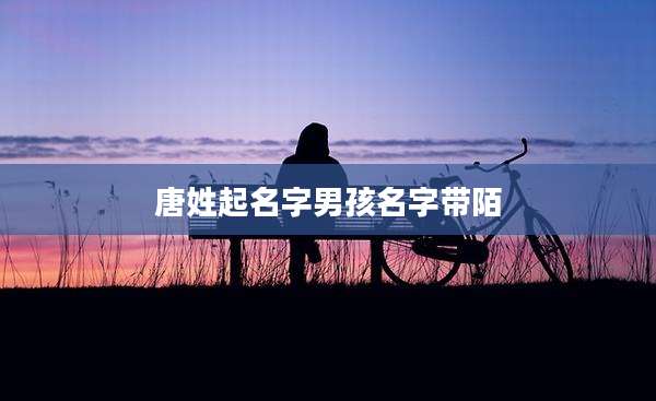 唐姓起名字男孩名字带陌