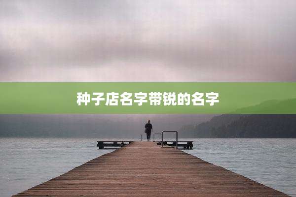 种子店名字带锐的名字