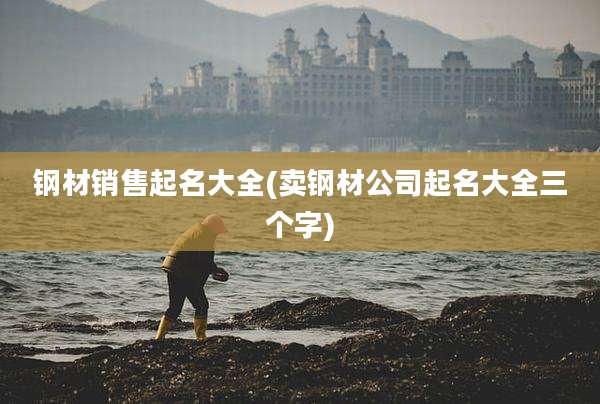 钢材销售起名大全(卖钢材公司起名大全三个字)