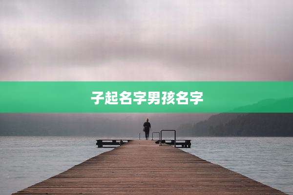 子起名字男孩名字