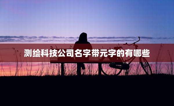 测绘科技公司名字带元字的有哪些