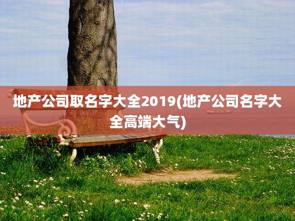 地产公司取名字大全2019(地产公司名字大全高端大气)
