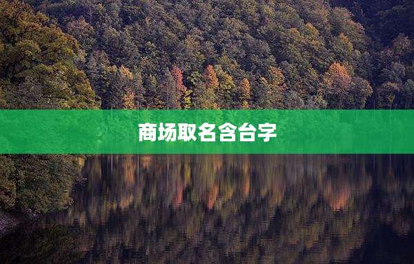 商场取名含台字