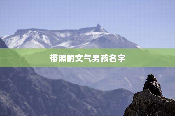 带照的文气男孩名字