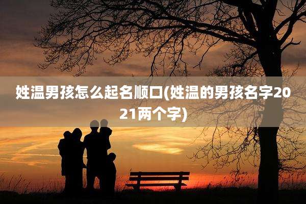 姓温男孩怎么起名顺口(姓温的男孩名字2021两个字)
