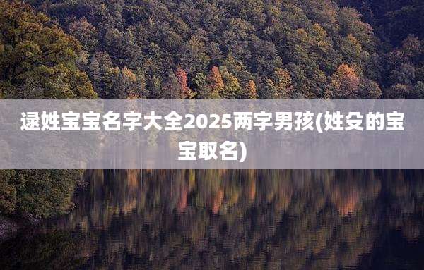 逯姓宝宝名字大全2025两字男孩(姓殳的宝宝取名)