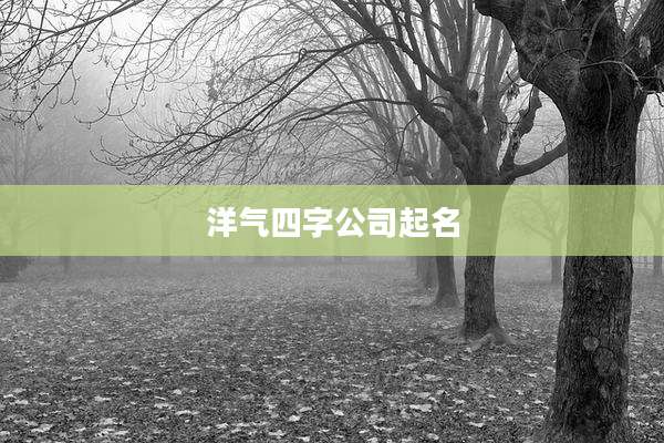 洋气四字公司起名