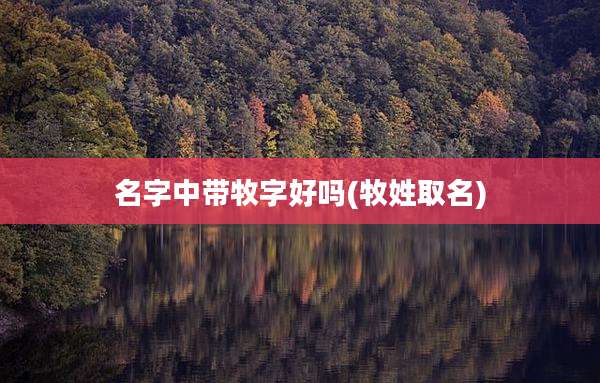 名字中带牧字好吗(牧姓取名)