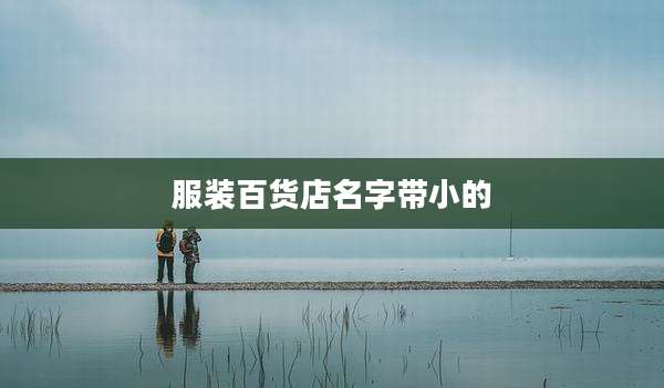 服装百货店名字带小的