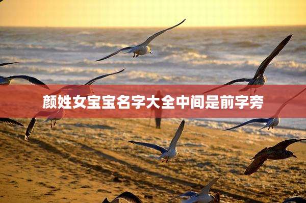 颜姓女宝宝名字大全中间是前字旁