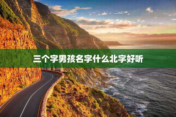 三个字男孩名字什么北字好听